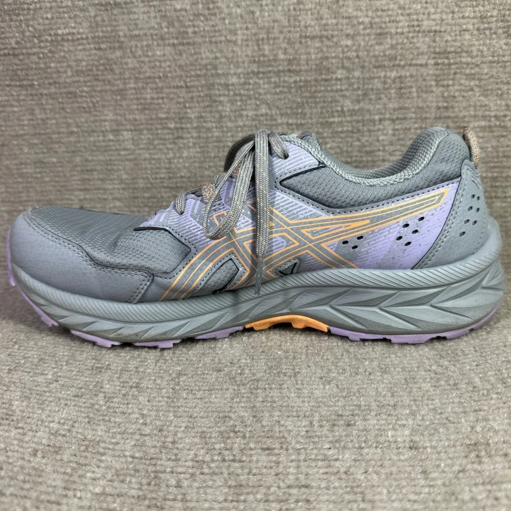 ASICS Gel Venture 9‎ Womens 9 Grey Purple Trail Running Shoes 1012B314 Wide